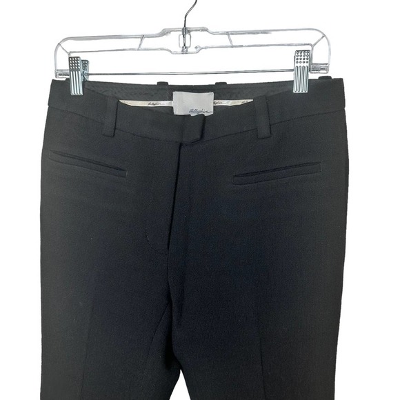 3.1 Phillips Pants Womens Lim Virgin Wool Silk Lined Tall Straight Leg Black 4 - Picture 2 of 11